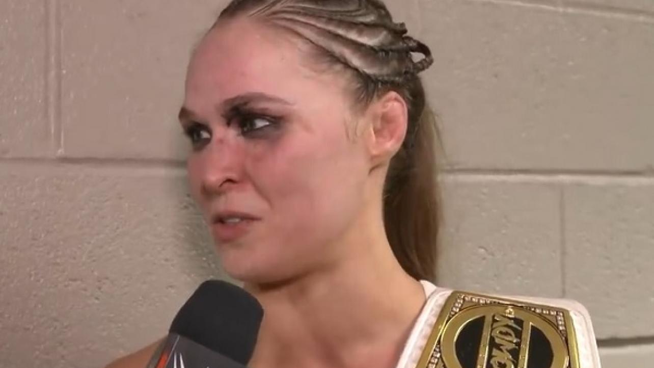 Ronda Rousey Post-Royal Rumble Interview