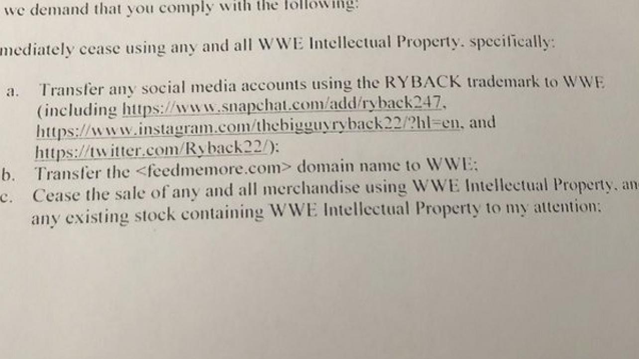 Ryback Takes To Twitter With Proof Of WWE's Threats Regarding His Social Media Accounts (5/11/2019)