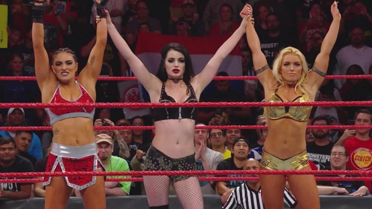 Paige Returns At RAW ... with Friends