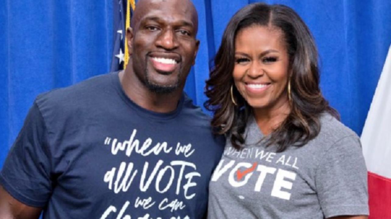Titus O'Neil Hanging With The Former First Lady Of The U.S.