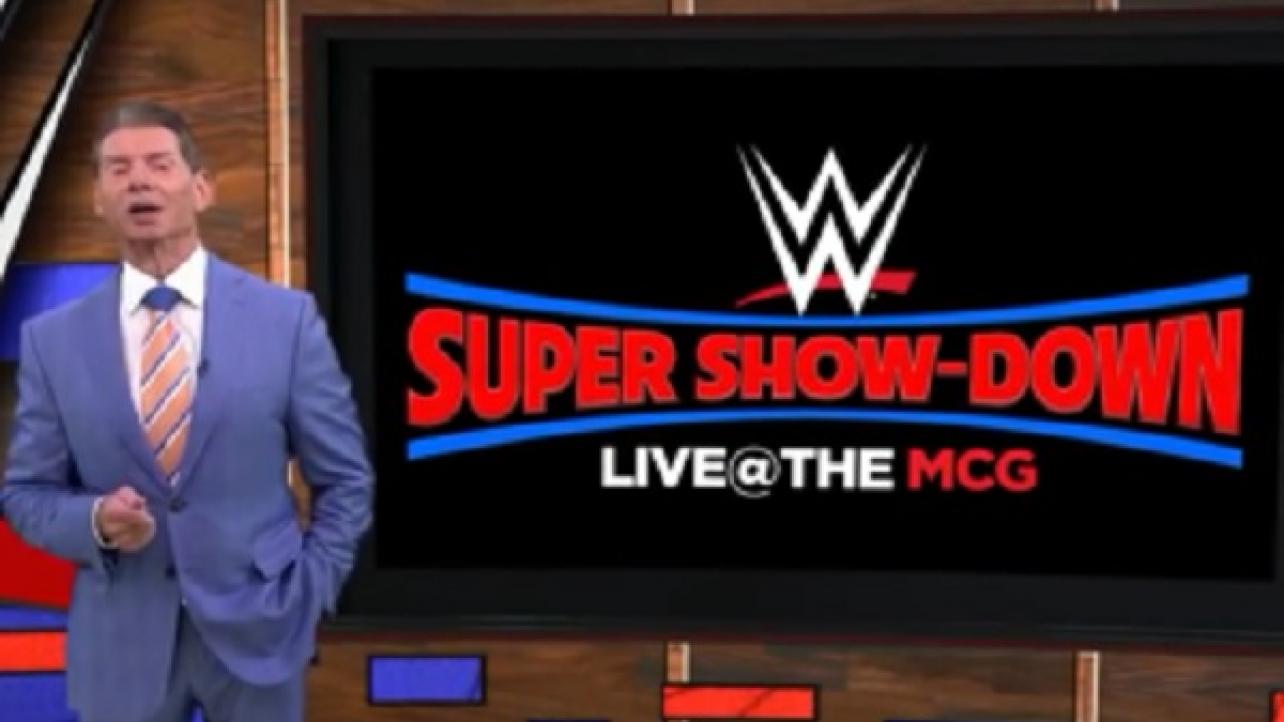 WWE Super Show-Down Update