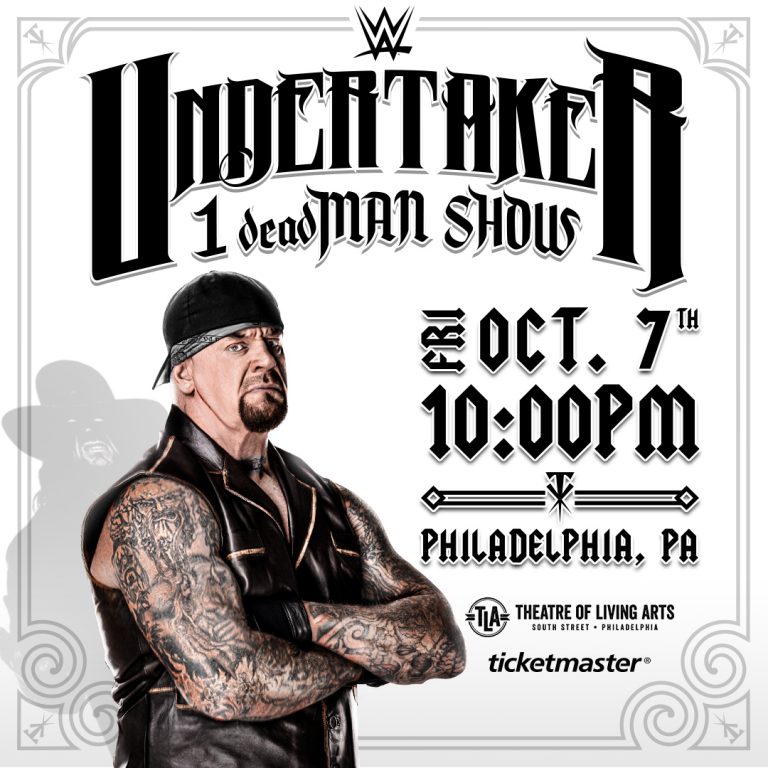 WWE Announces UNDERTAKER 1 deadMAN SHOW Will Be Coming to Philadelphia eWrestling WWE, AEW News