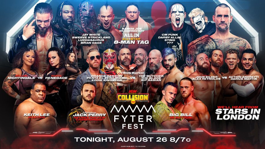 AEW Collision: Fyter Fest Results From Duluth, GA. (8/26/2023)