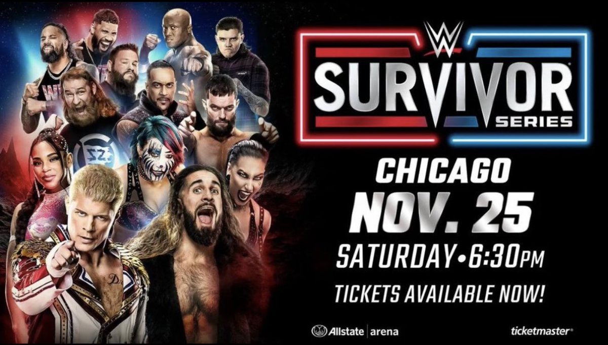 Official WWE Survivor Series 2023 Premium Live Event Poster Released