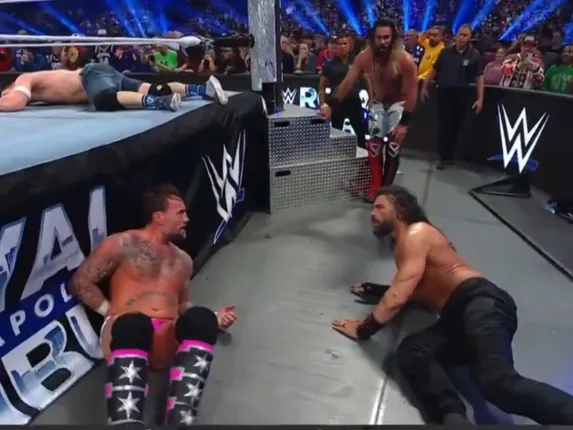 WWE Roman Reigns Seth Rollins CM Punk