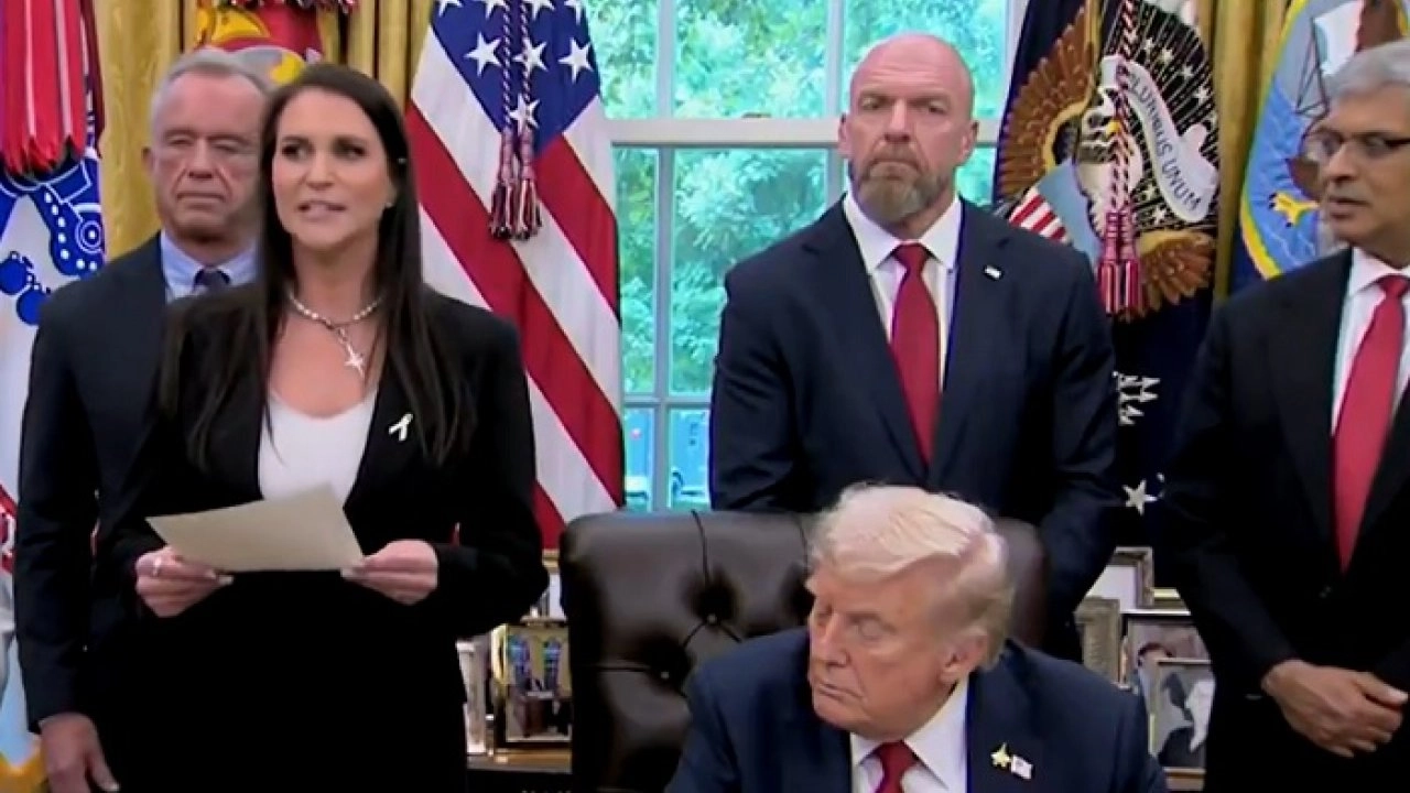 Stephanie McMahon Donald Trump HHH Linda McMahon WWE